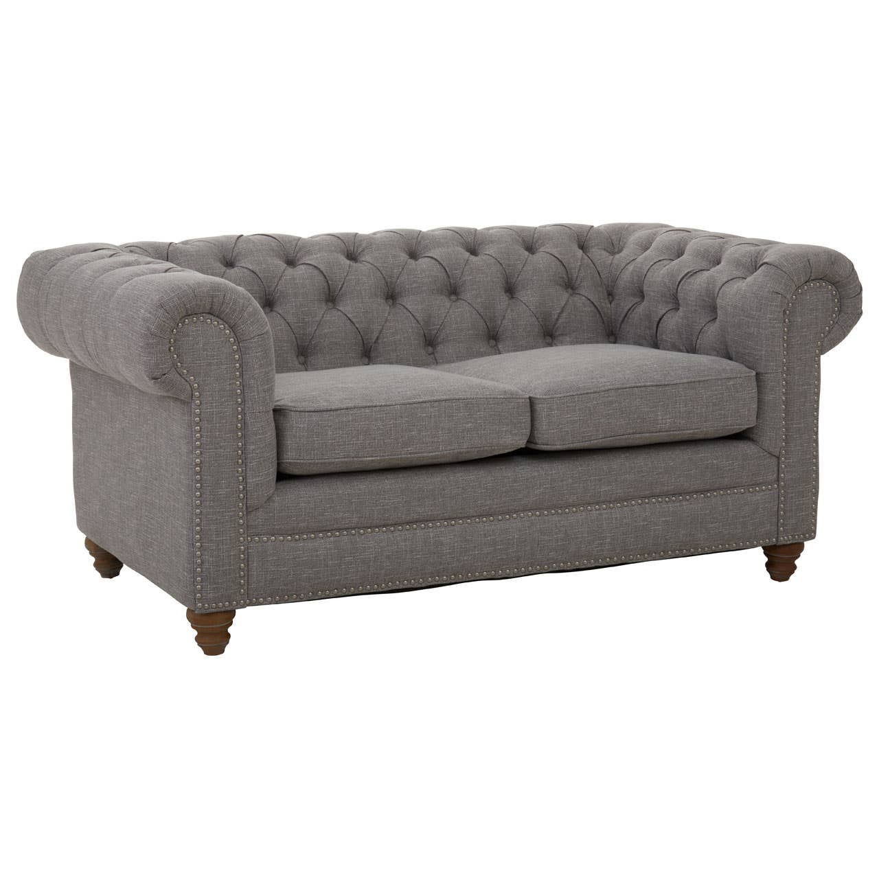 Noosa & Co. Living Stella Two Seat Grey Linen Sofa House of Isabella UK