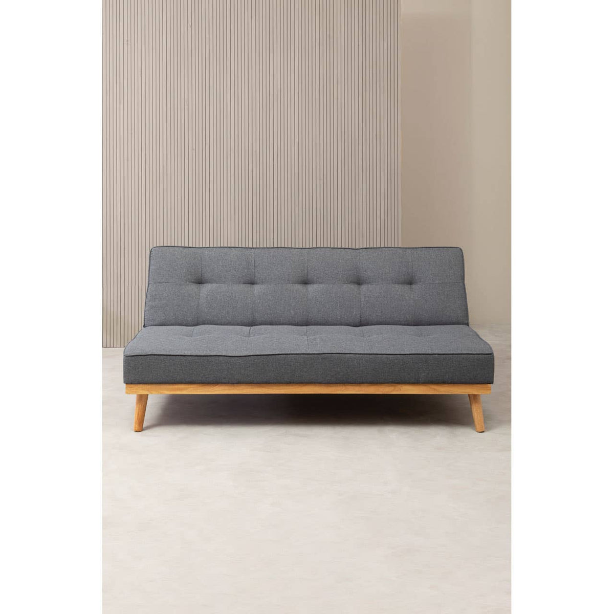 Stockholm 3 Seat Grey Sofa Bed.