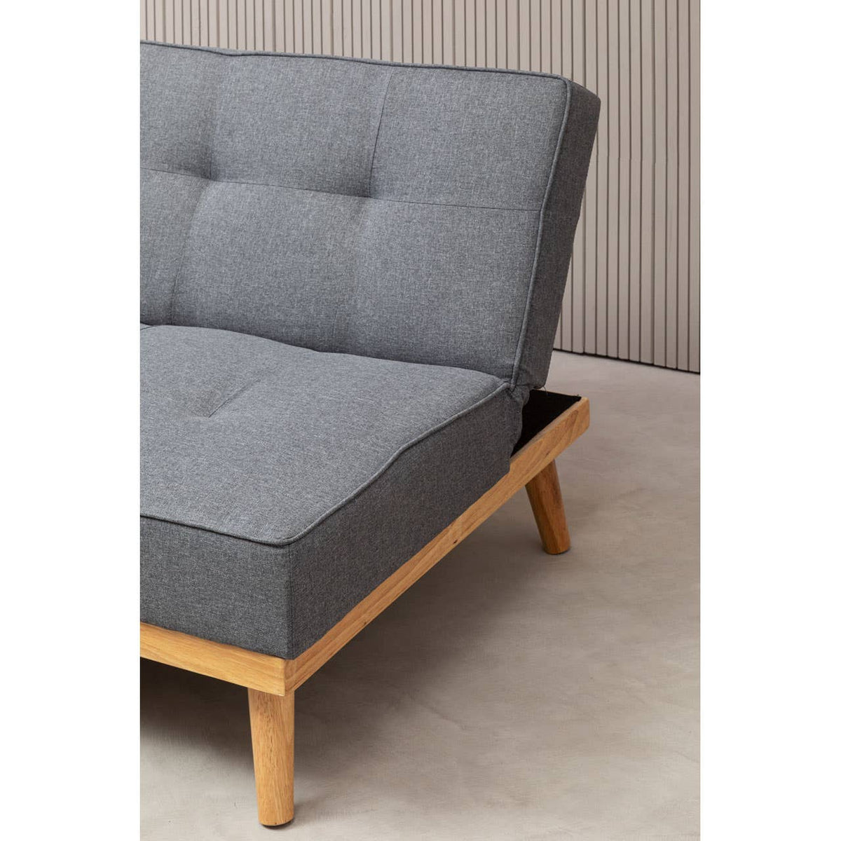 Stockholm 3 Seat Grey Sofa Bed.