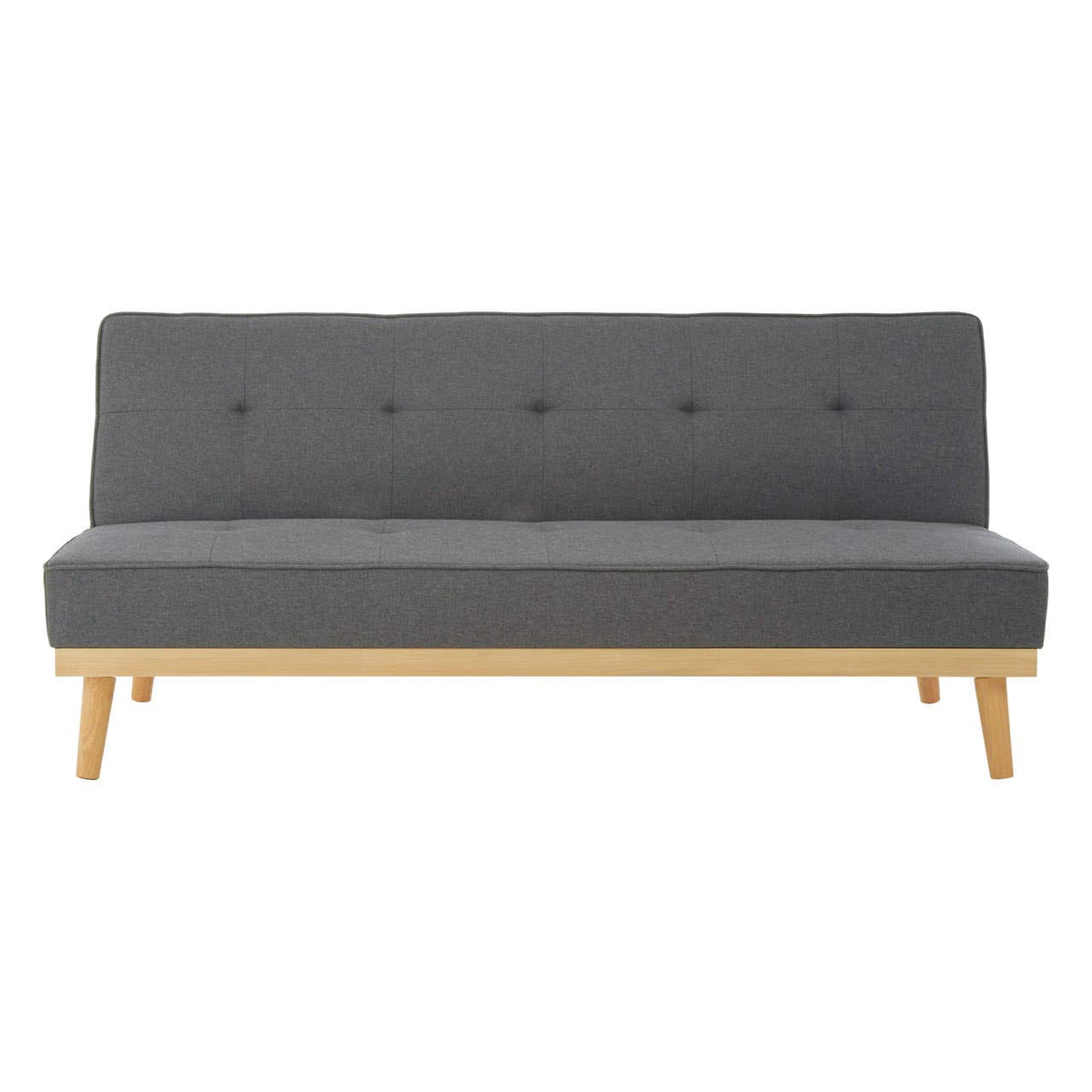 Stockholm 3 Seat Grey Sofa Bed.