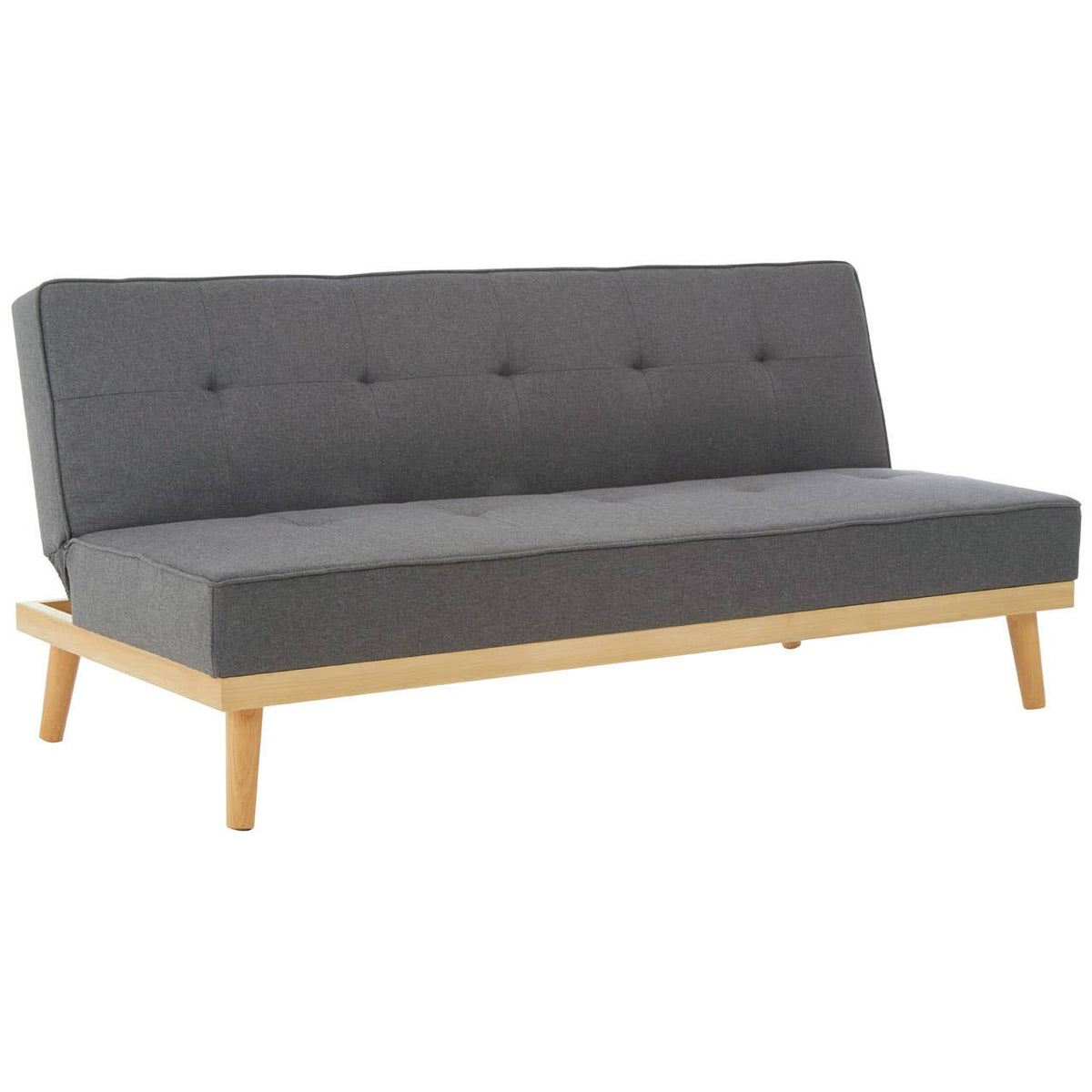 Stockholm 3 Seat Grey Sofa Bed.