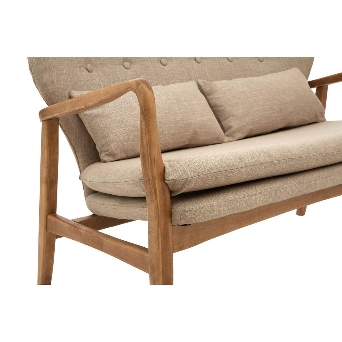 Stockholm Birch Wood Frame 2 Seat Sofa.