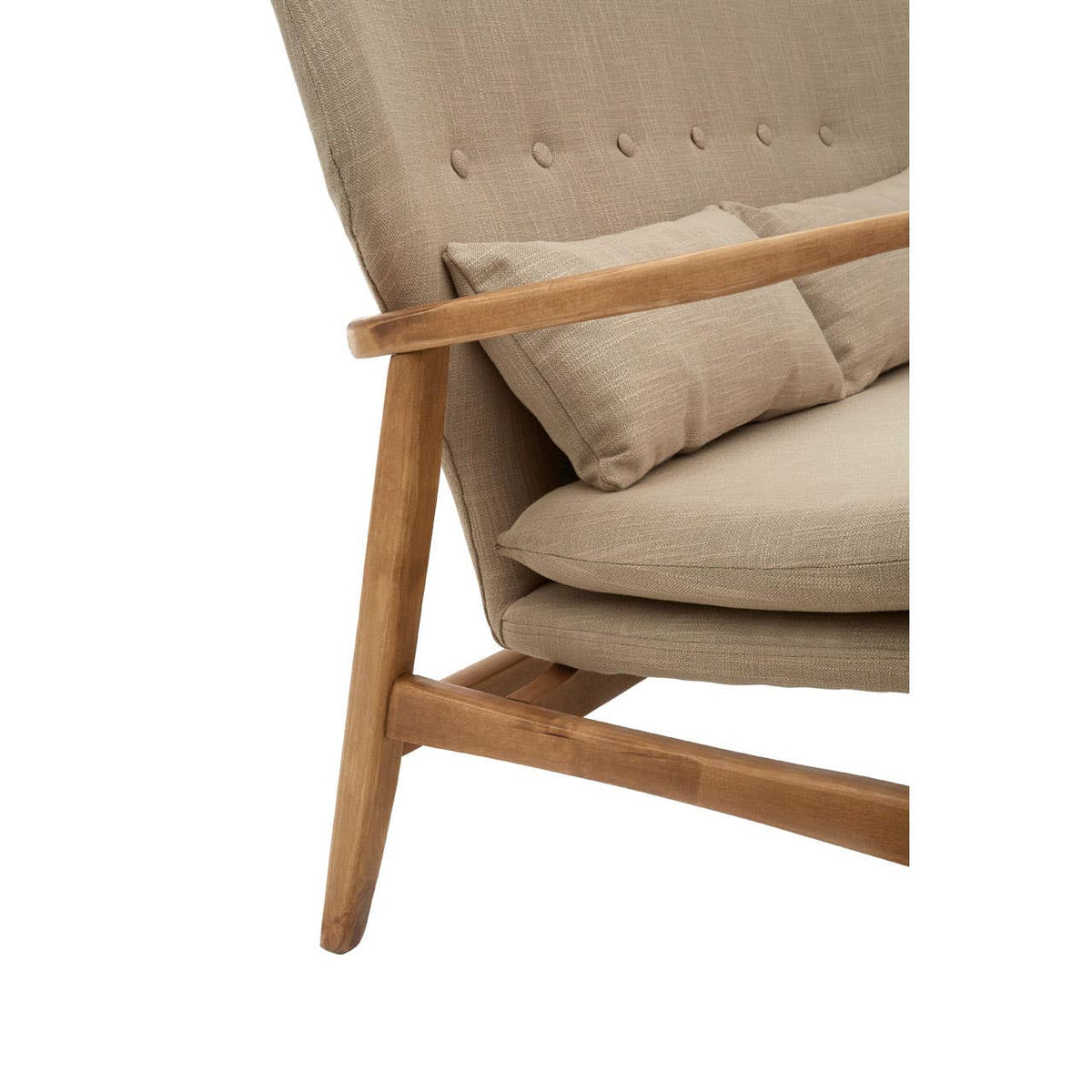 Stockholm Birch Wood Frame 2 Seat Sofa.