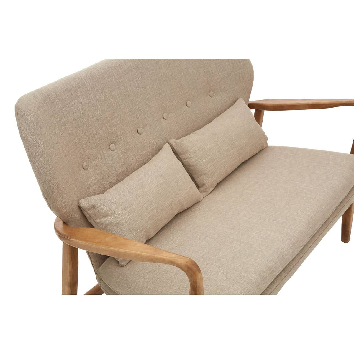 Stockholm Birch Wood Frame 2 Seat Sofa.