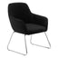Stockholm Black Fabric Chair.