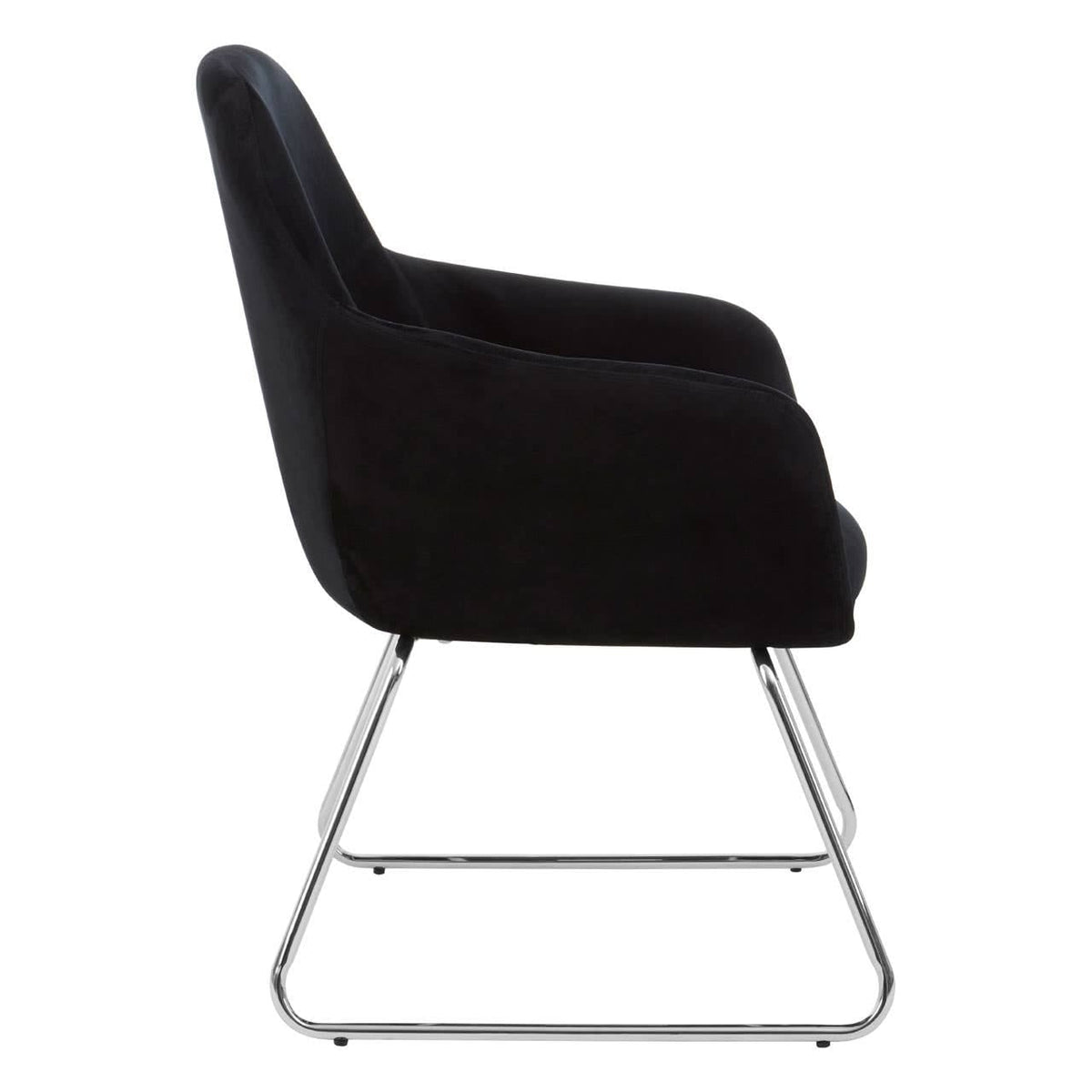 Stockholm Black Fabric Chair.