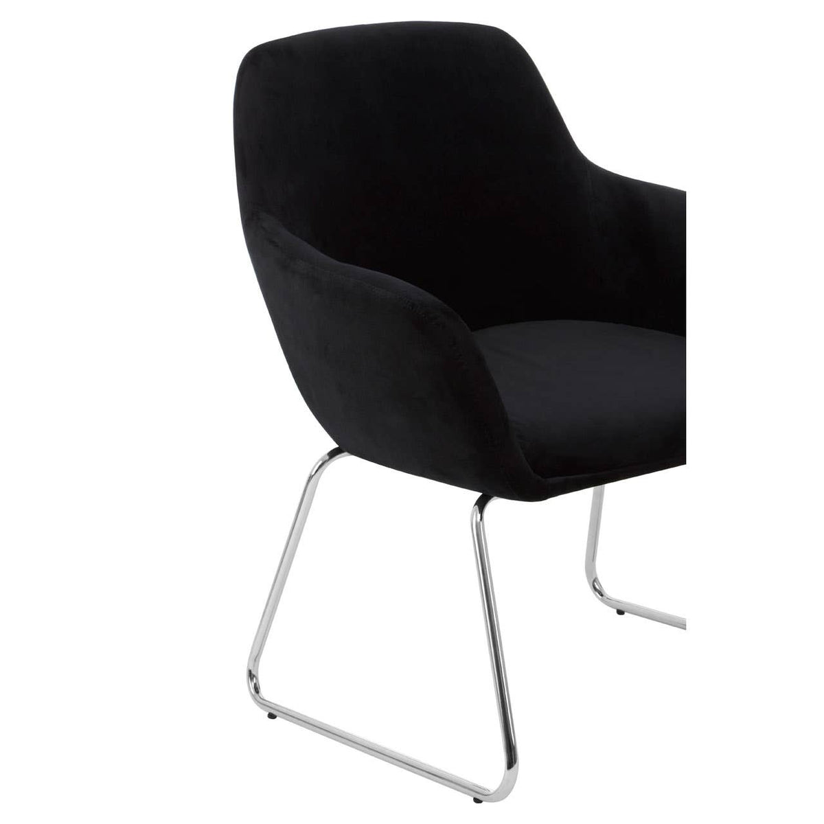 Stockholm Black Fabric Chair.
