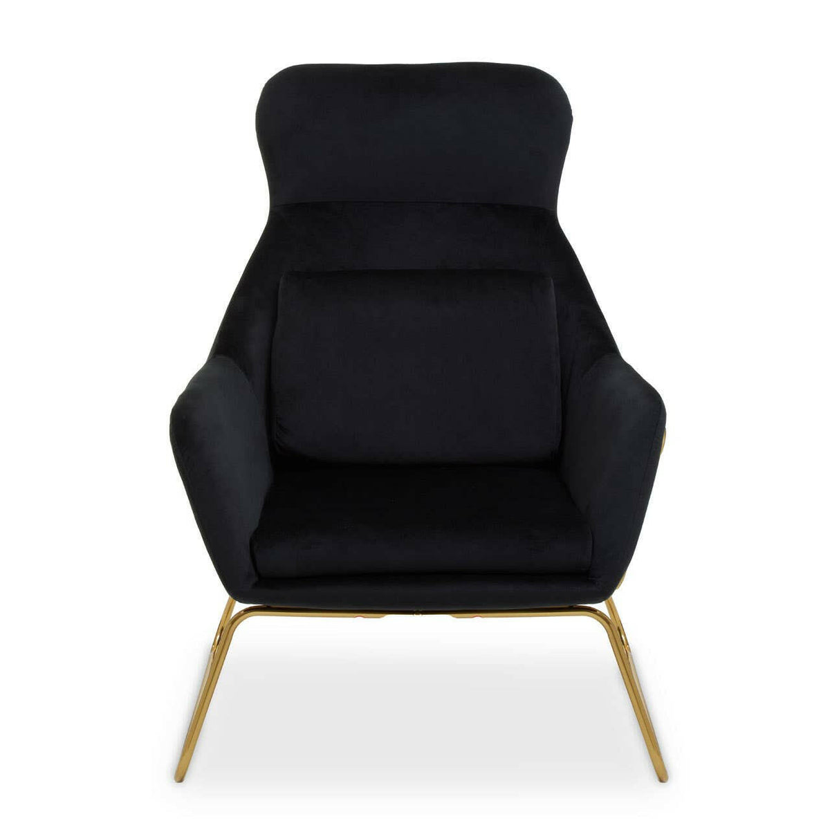 Stockholm Black Velvet Armchair.