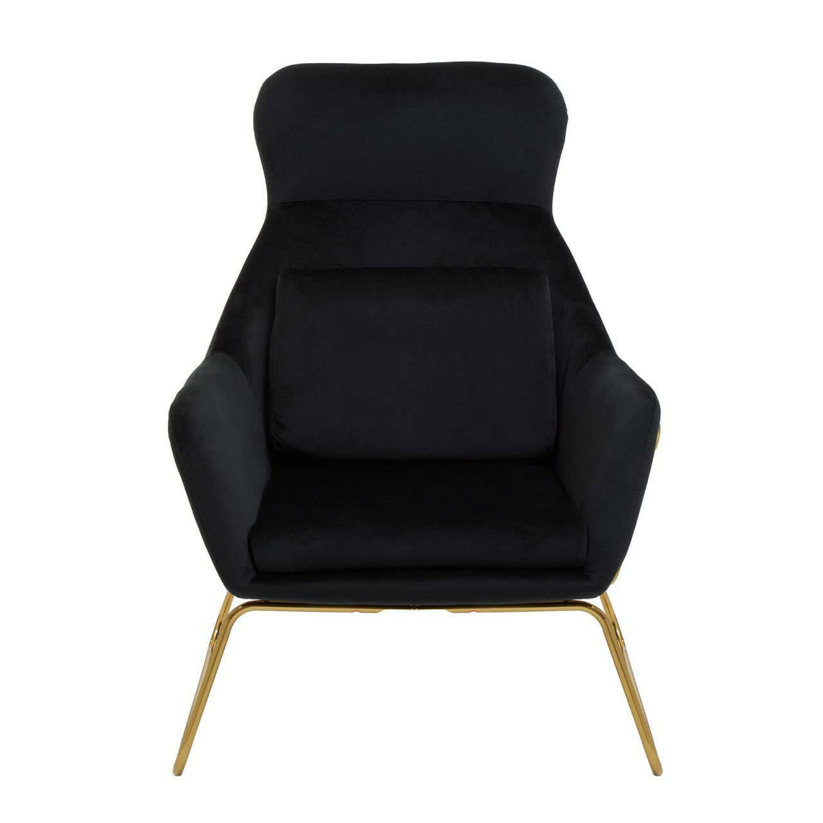 Stockholm Black Velvet Armchair.