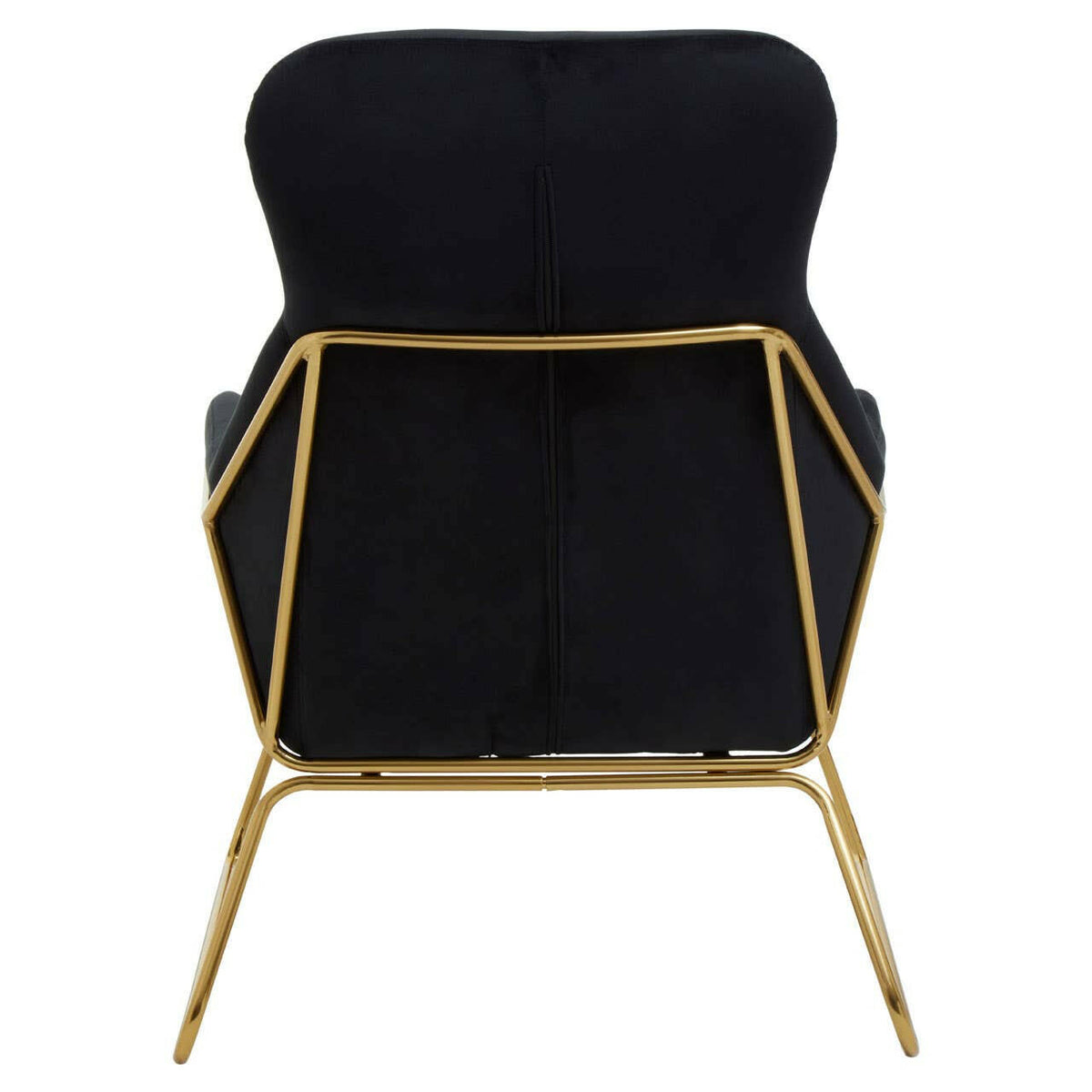 Stockholm Black Velvet Armchair.