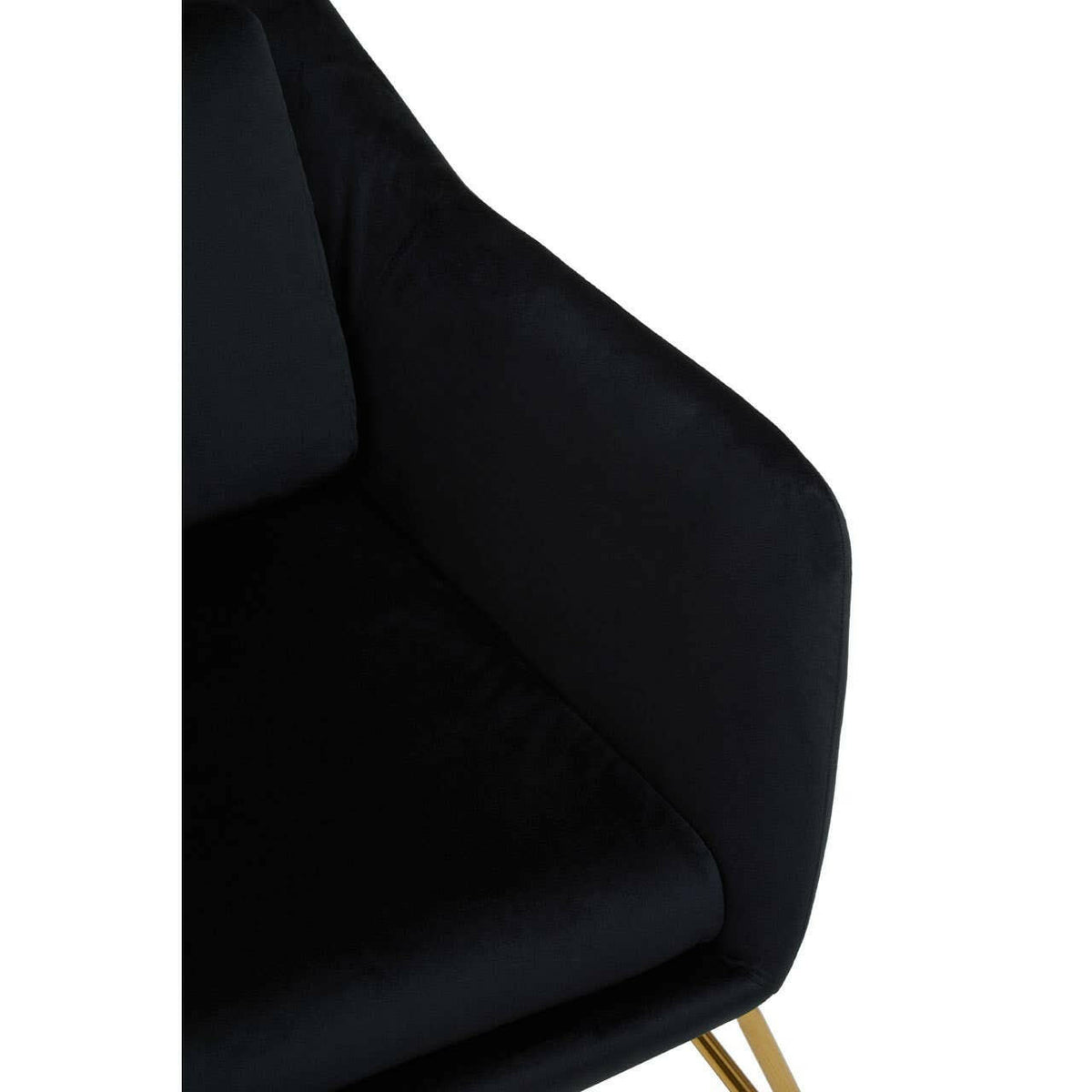 Stockholm Black Velvet Armchair.