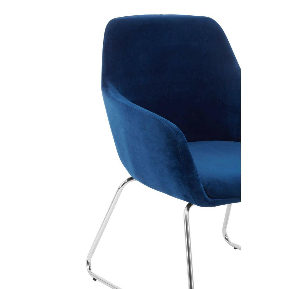 Stockholm Blue Fabric Chair.