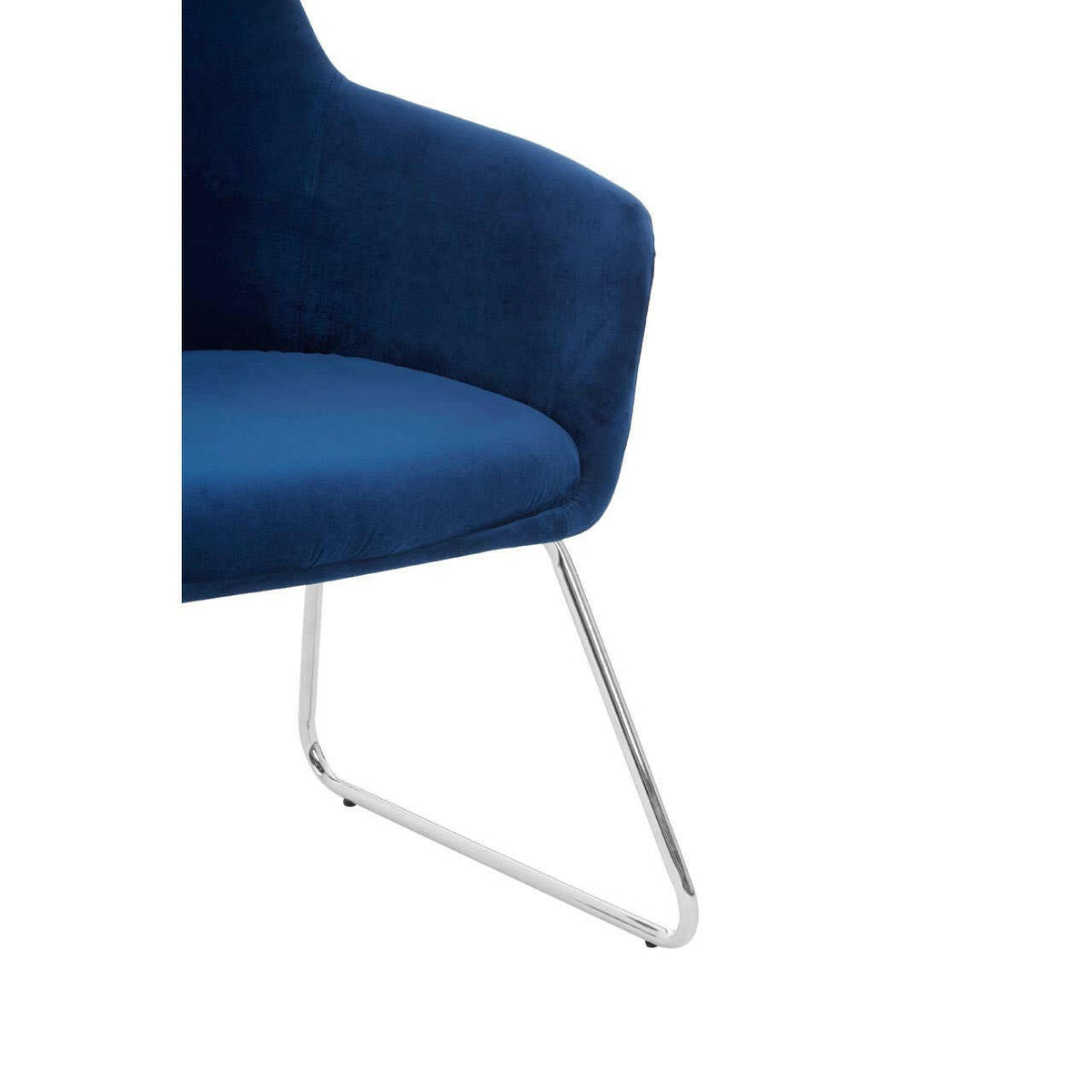 Stockholm Blue Fabric Chair.