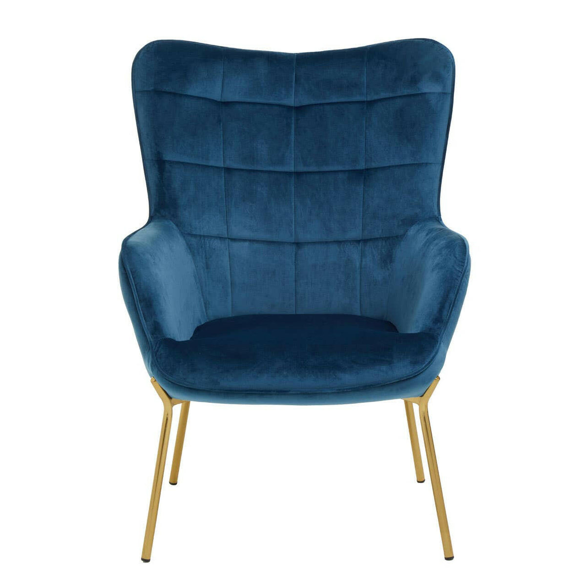 Stockholm Blue Velvet Chair.