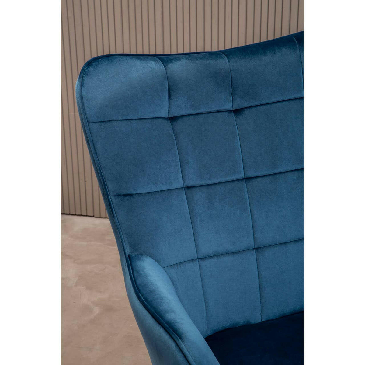 Stockholm Blue Velvet Chair.