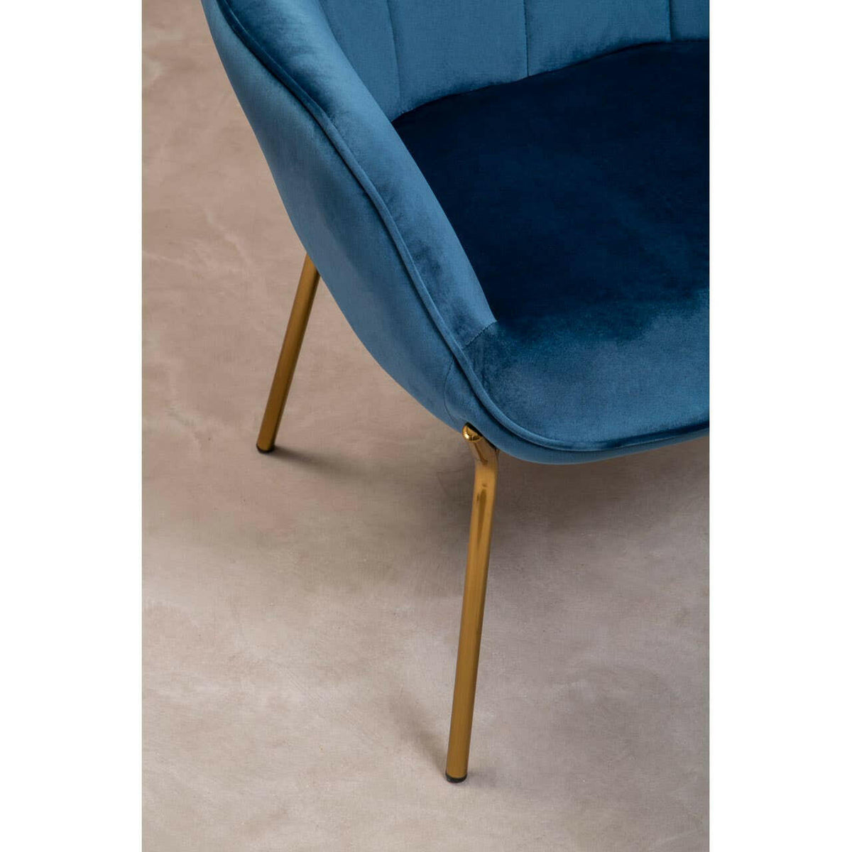Stockholm Blue Velvet Chair.