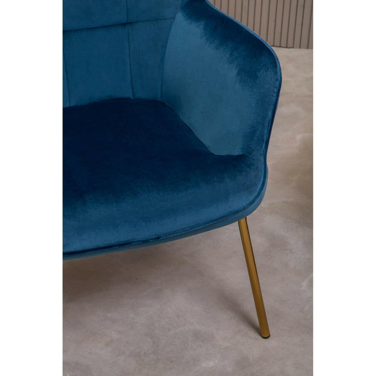 Stockholm Blue Velvet Chair.