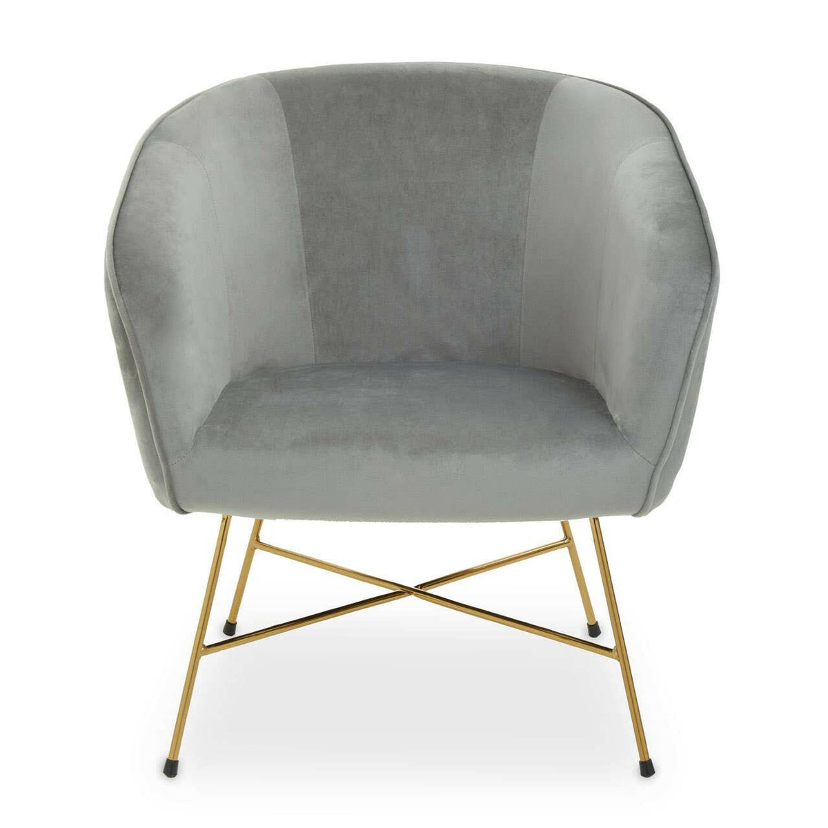 Stockholm Grey Chair With Metal Frame.