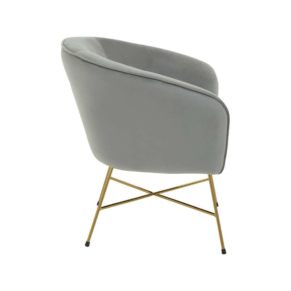 Stockholm Grey Chair With Metal Frame.