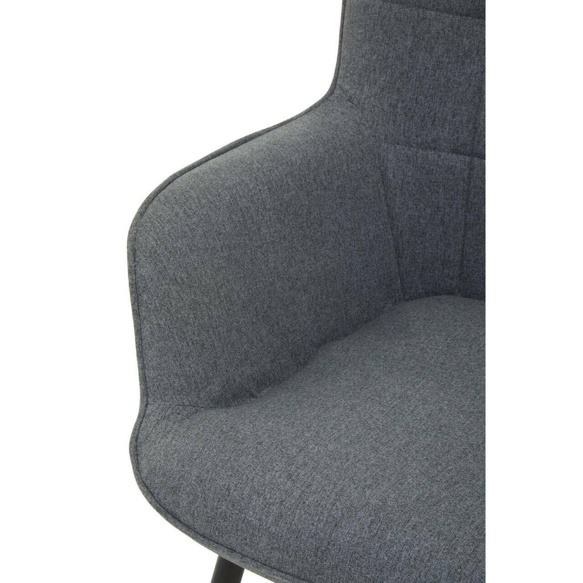 Stockholm Grey Fabric Armchair.