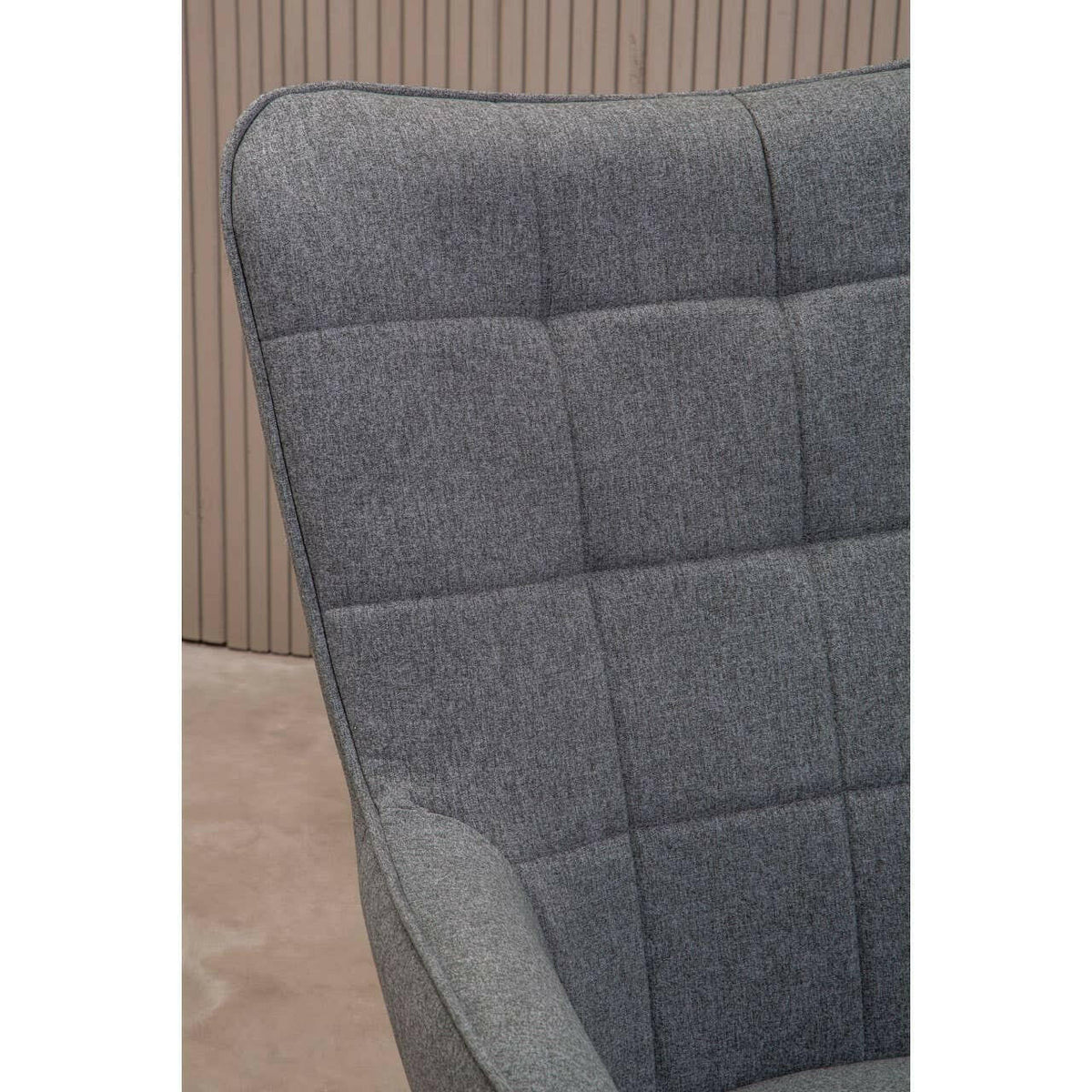 Stockholm Grey Fabric Armchair.