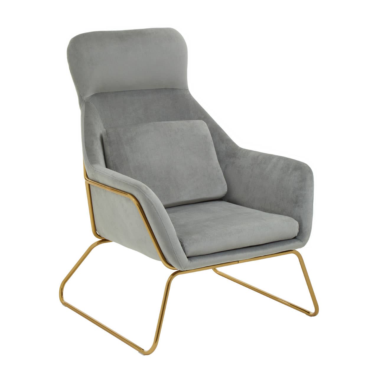 Noosa & Co. Living Stockholm Grey Velvet Armchair House of Isabella UK