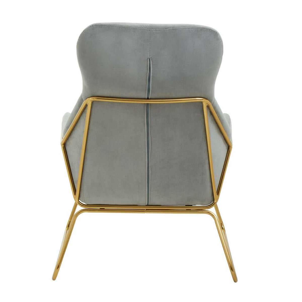 Stockholm Grey Velvet Armchair.