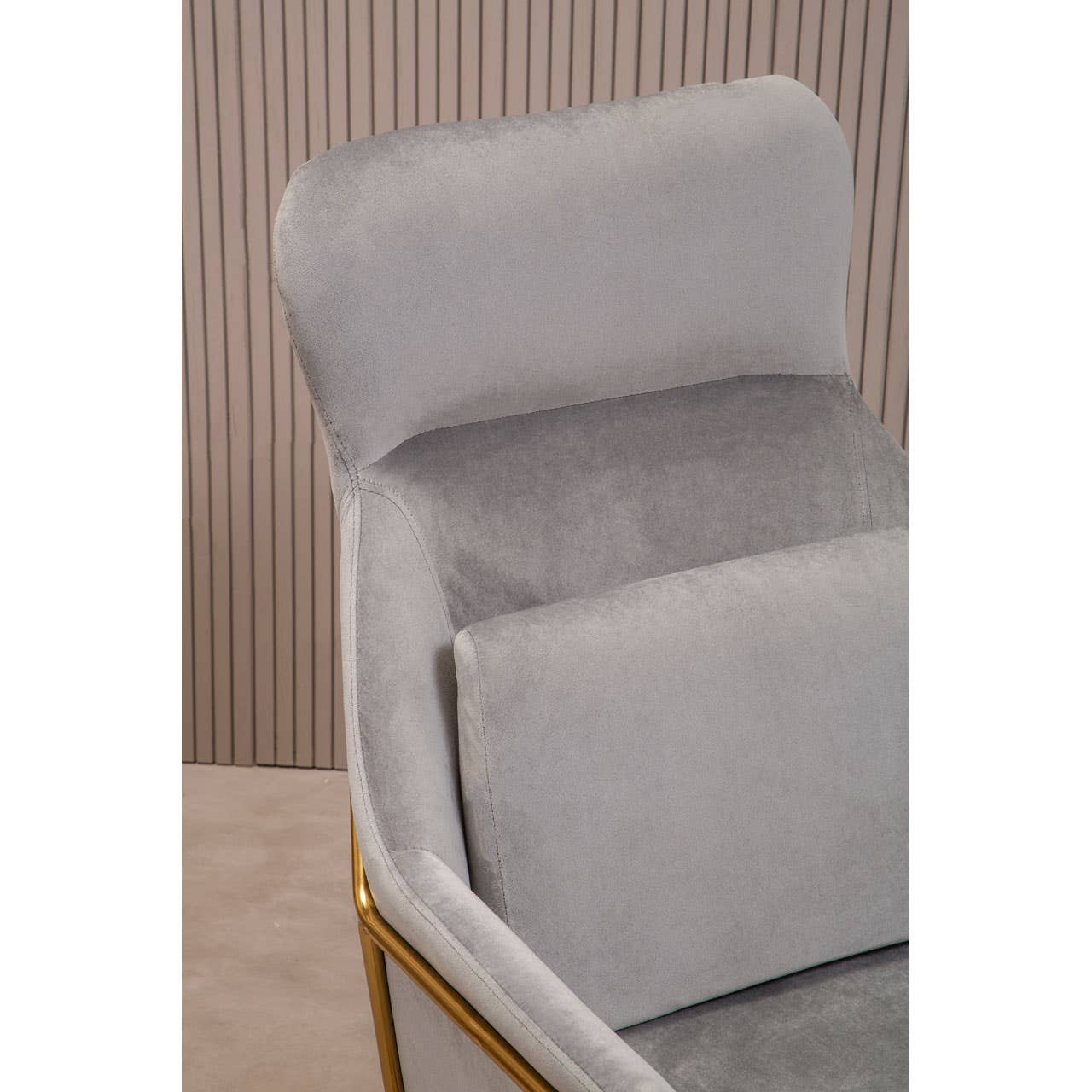 Noosa & Co. Living Stockholm Grey Velvet Armchair House of Isabella UK