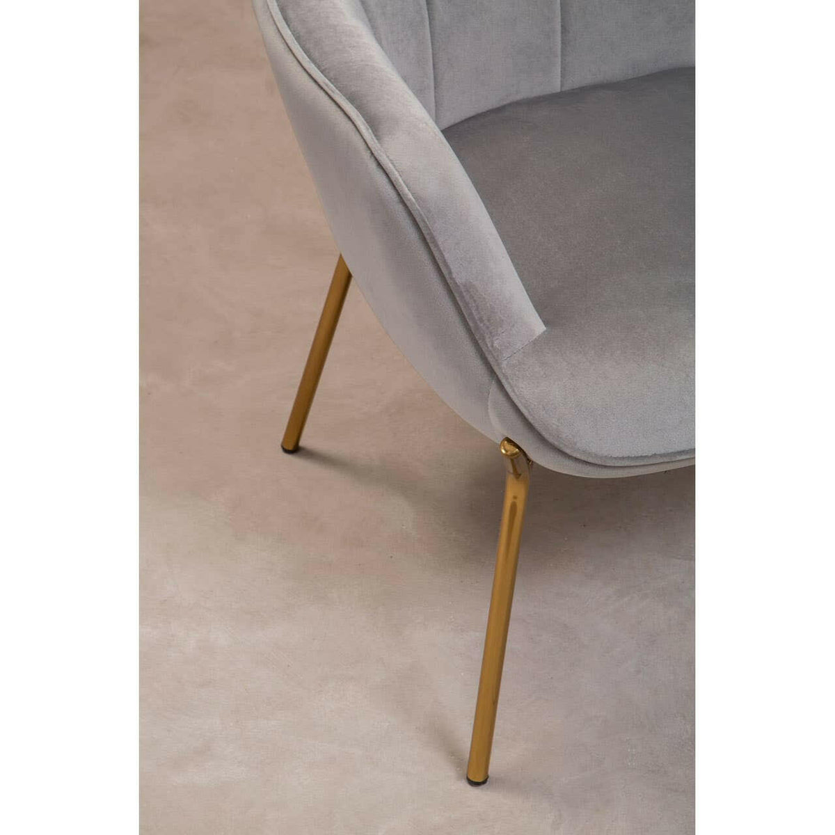 Stockholm Grey Velvet Chair.