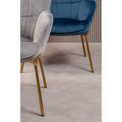 Noosa & Co. Living Stockholm Grey Velvet Chair House of Isabella UK