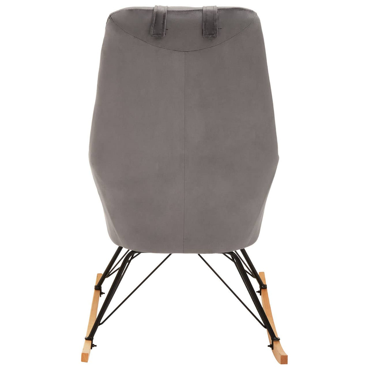 Stockholm Grey Velvet Rocking Chair.