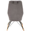 Stockholm Grey Velvet Rocking Chair.