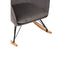 Stockholm Grey Velvet Rocking Chair.