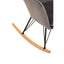 Stockholm Grey Velvet Rocking Chair.