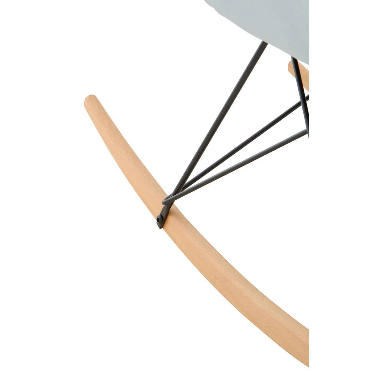 Stockholm Small Blue Velvet Rocking Chair.