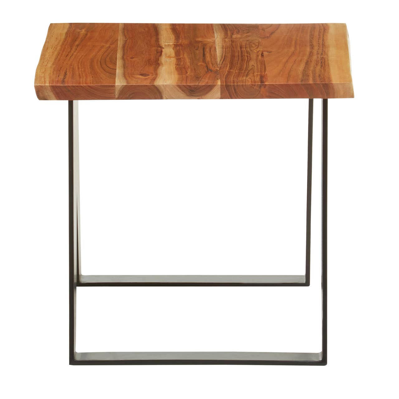 Noosa & Co. Living Surax Acacia Wood And Looped Iron Base Side Table House of Isabella UK