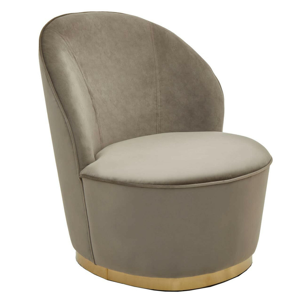 Tamra Velvet Gold Base Chair.