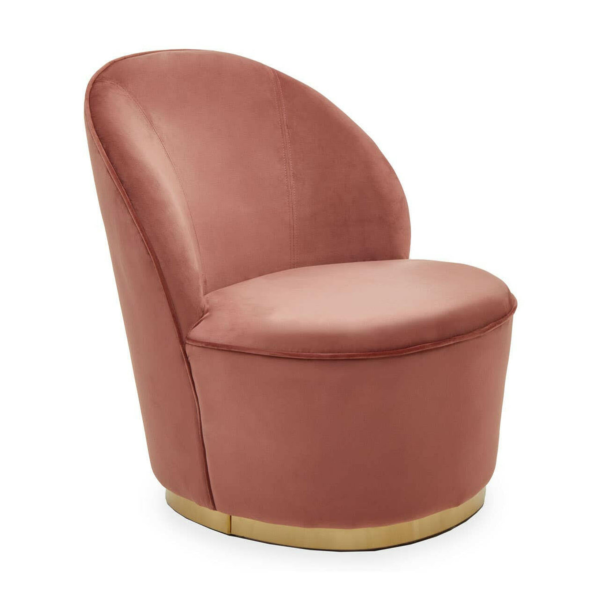 Tamra Velvet Gold Base Chair.