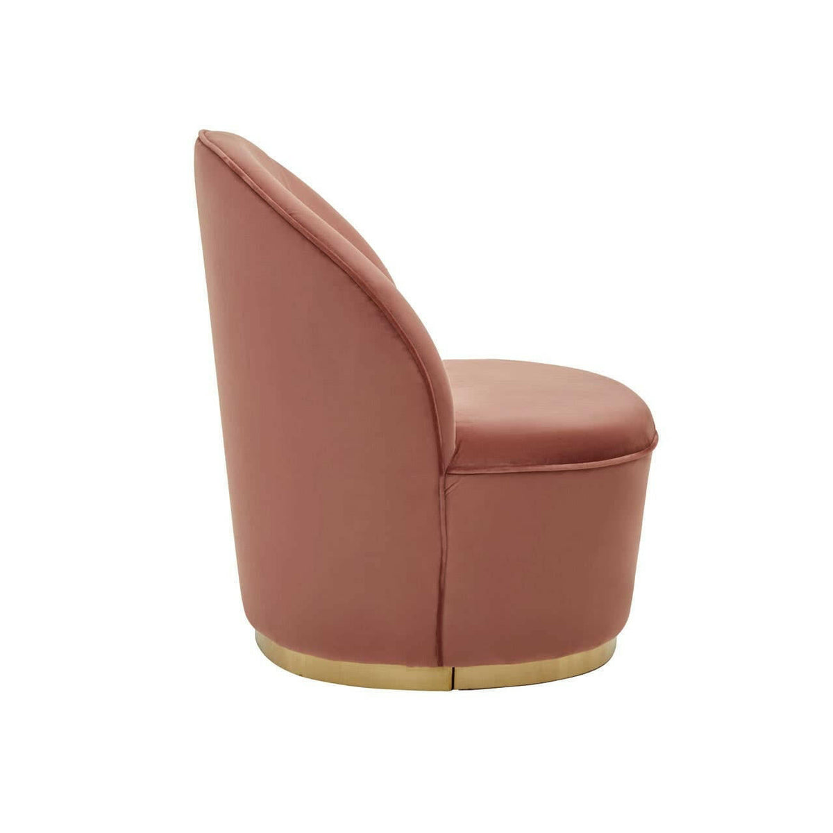 Tamra Velvet Gold Base Chair.