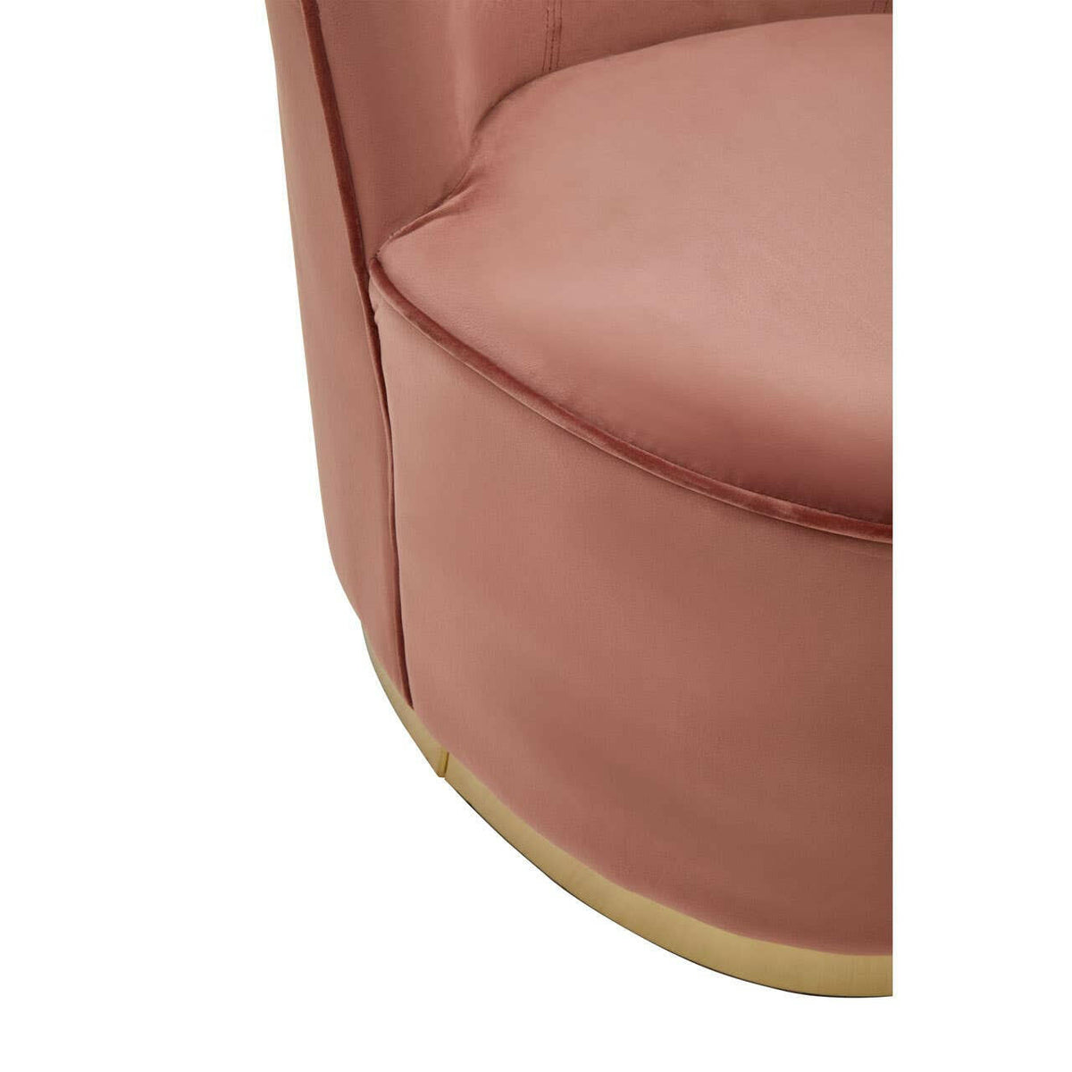Tamra Velvet Gold Base Chair.