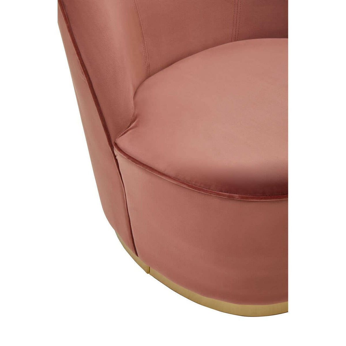Tamra Velvet Gold Base Chair.