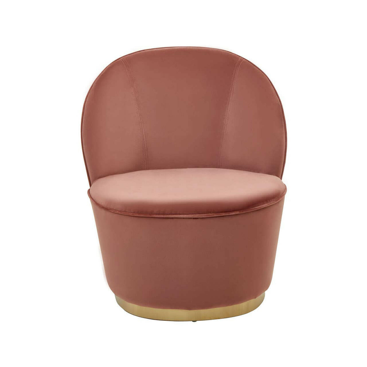 Tamra Velvet Gold Base Chair.