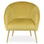 Tania Gold Velvet Occasional Chair.