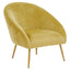 Tania Gold Velvet Occasional Chair.