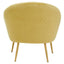 Tania Gold Velvet Occasional Chair.