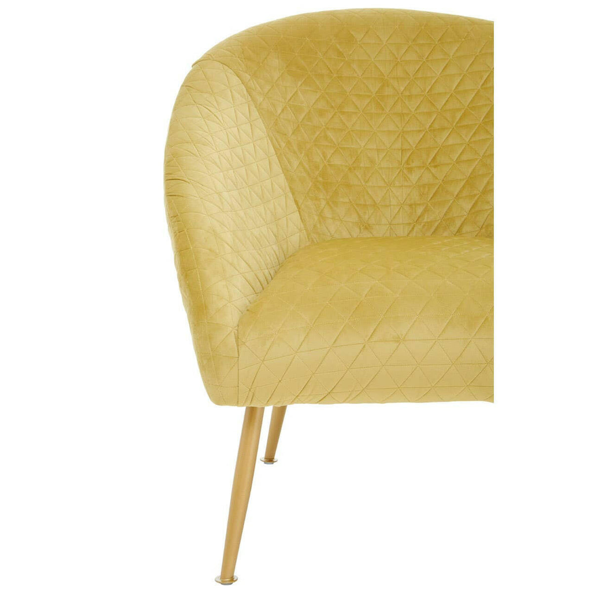 Tania Gold Velvet Occasional Chair.