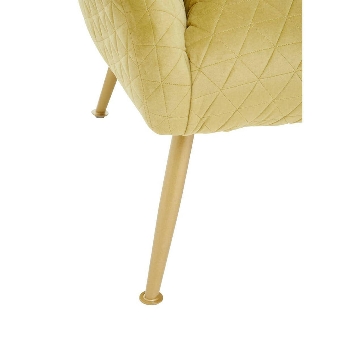 Tania Gold Velvet Occasional Chair.