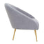 Tania Grey Occasional Chair.
