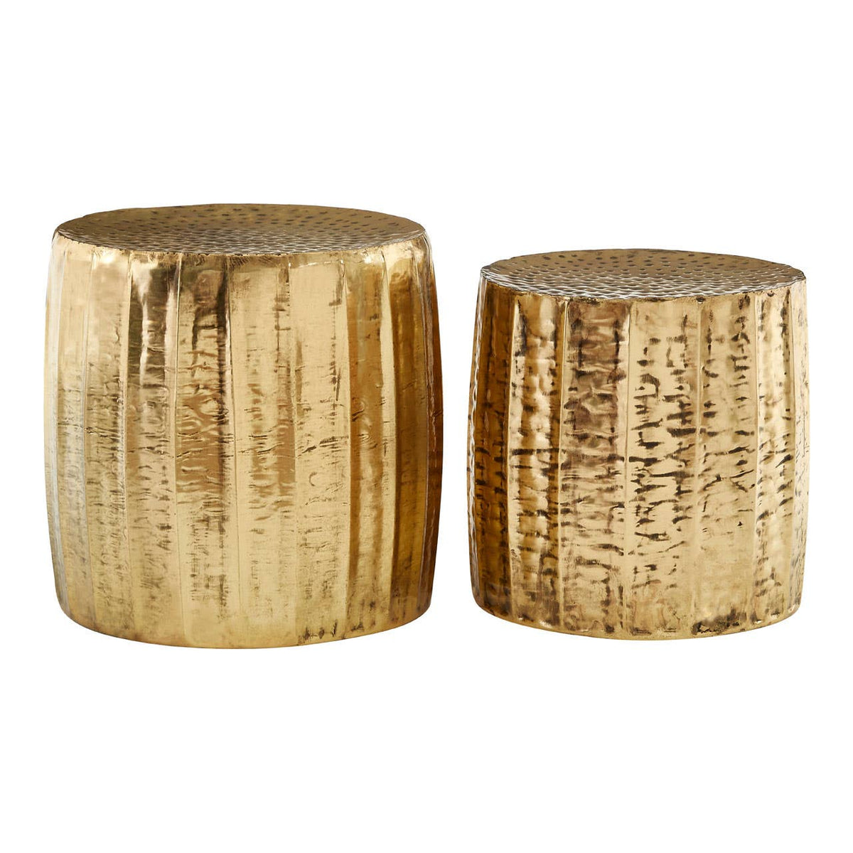 Templar Antique Brass Finish Iron Stools.