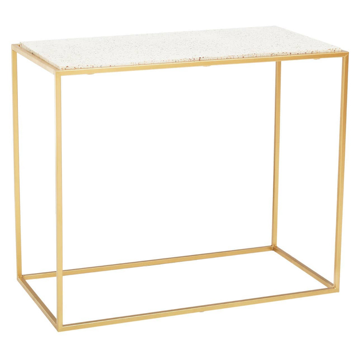Templar Gold Finish Console Table.
